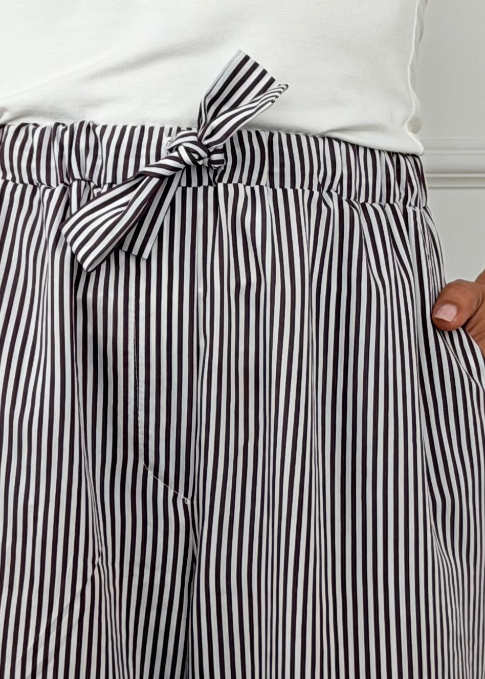 26P5290 - TENSIONE IN PANTALONE CARROT FATASIA RIGHE