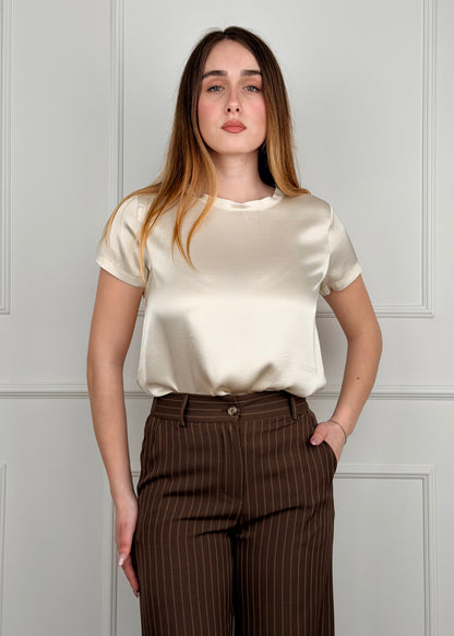 G51CELINE - G51CELINE BREND T-SHIRT IN VISCOSA