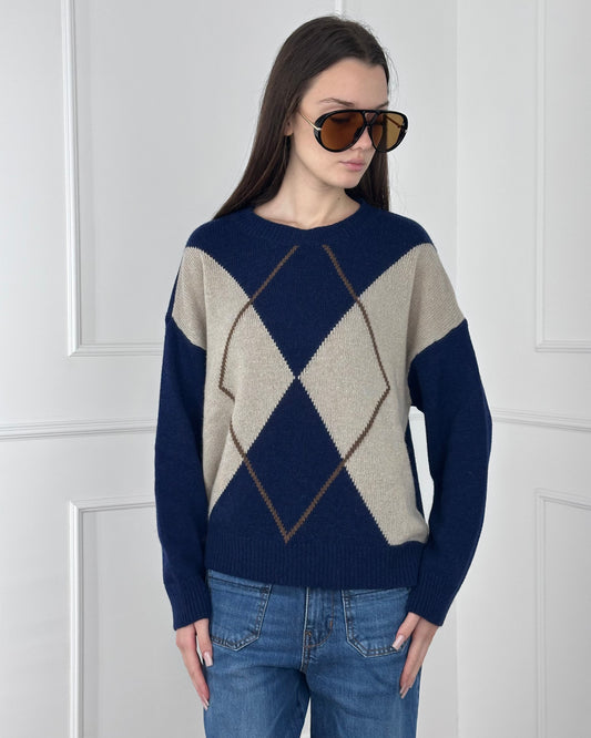 U206665 - BREND MAGLIA CON ROMBI