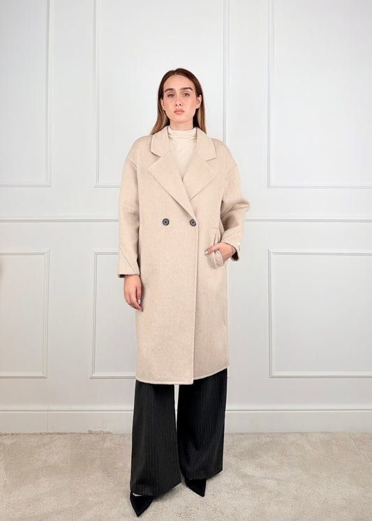 R607610 - BREND CAPPOTTO OVER MISTO LANA DOPPIOPETTO HAND MADE