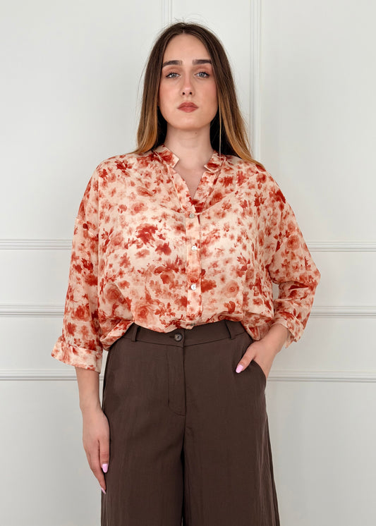 SP26222 - CAMICIA COTONE E SETA