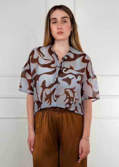T2605 CAMICIA MISTO SETA E COTONE