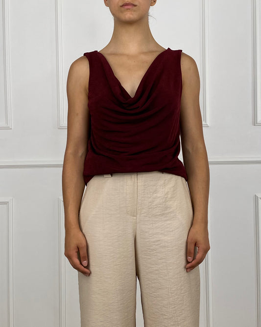 7205 - TOP SCOLLO DRAPPEGGIO