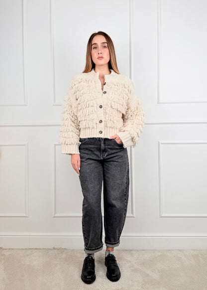 B76613089 - CARDIGAN FRANGE BREND