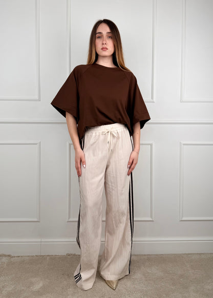 H527287 - BREND PANTALONE PALAZZO CON BANDE