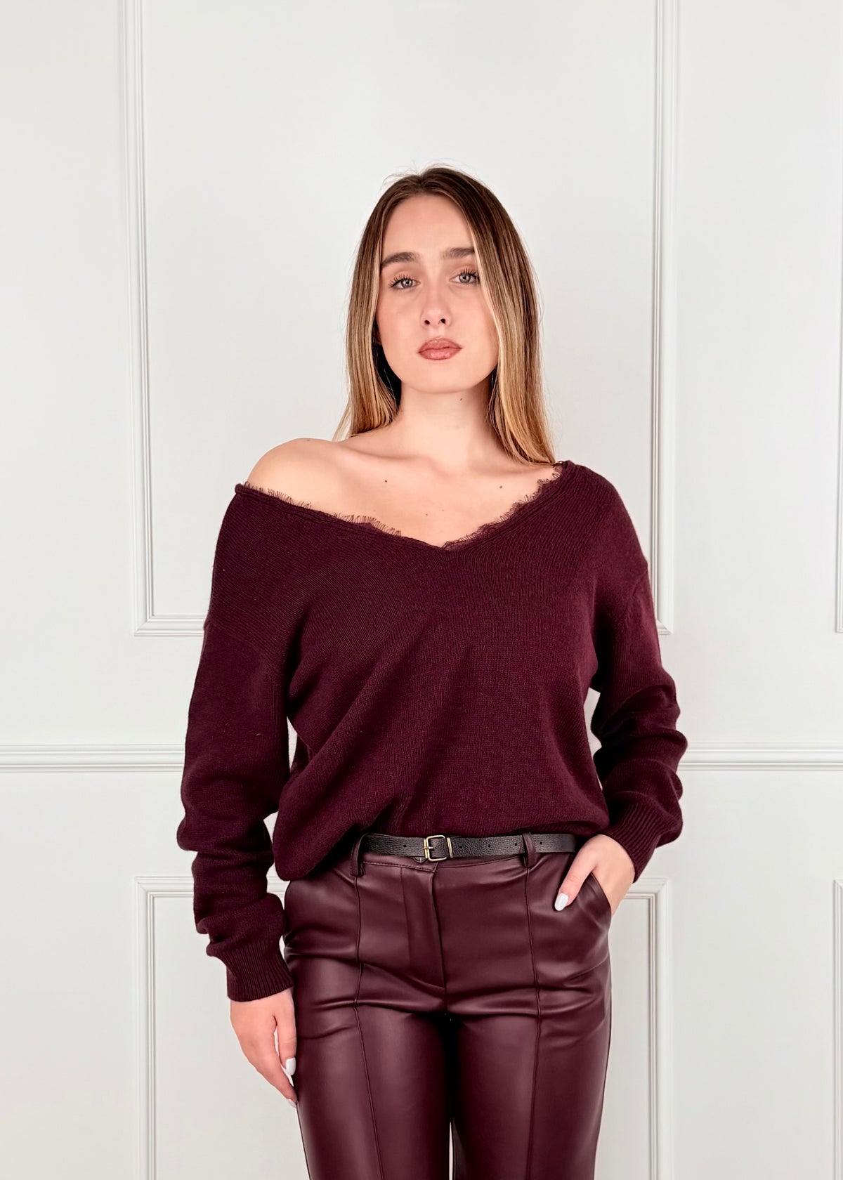 D82664 TENSIONE IN MAGLIA CON PIZZO