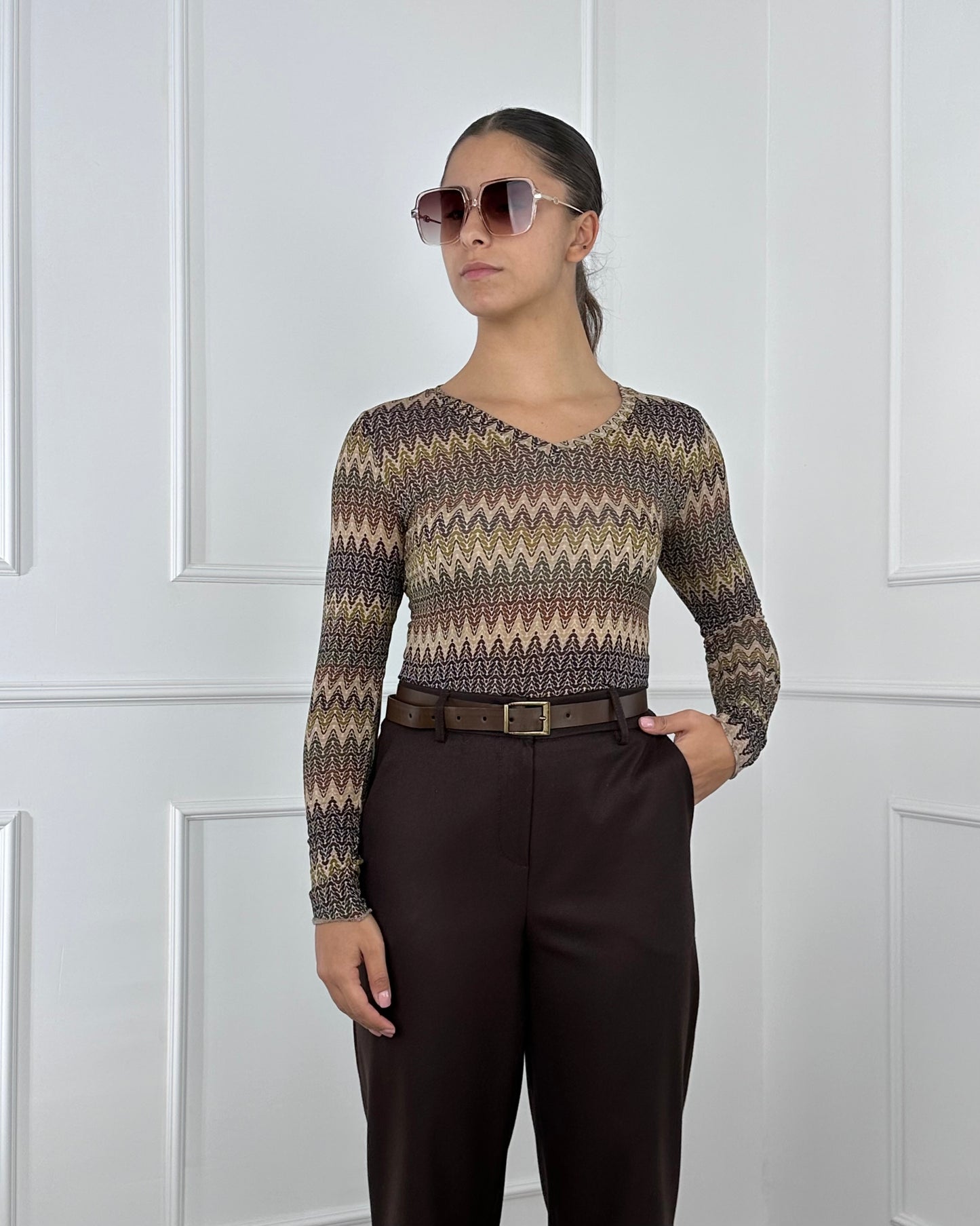 82750 - MAGLIA MISTO CASHMERE FANTASIA