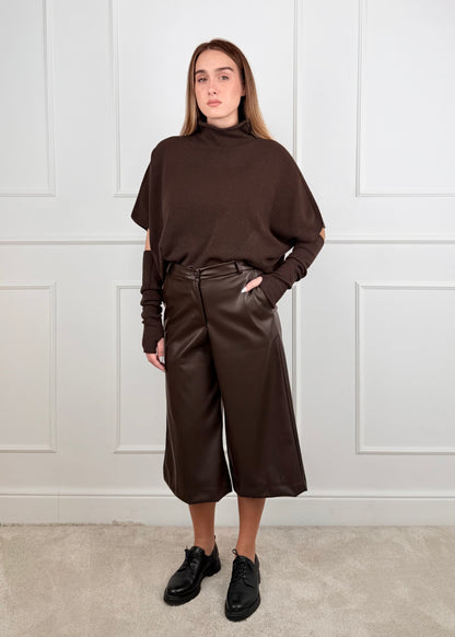 B32691 - BREND BERMUDA EFFETTO PELLE