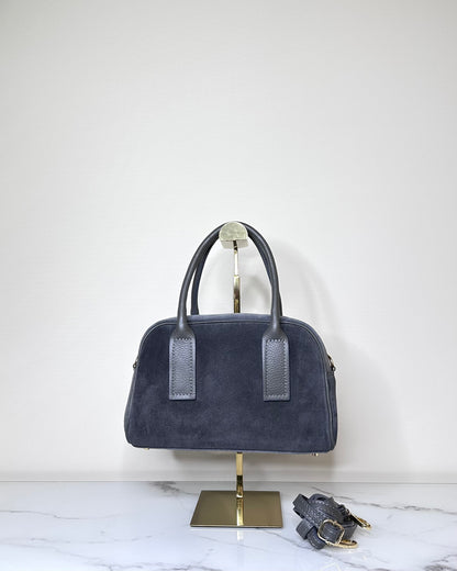 BRS5467 BORSA BAULETTO VERA PELLE SCAMOSCIATA