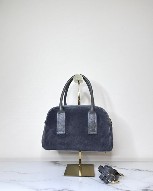 BRS5467 BORSA BAULETTO VERA PELLE SCAMOSCIATA