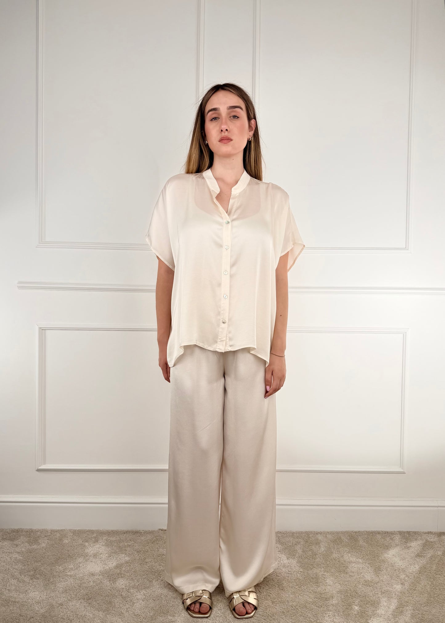 C653P22RPE26 - TENSIONE IN PANTALONE PALAZZO IN VISCOSA