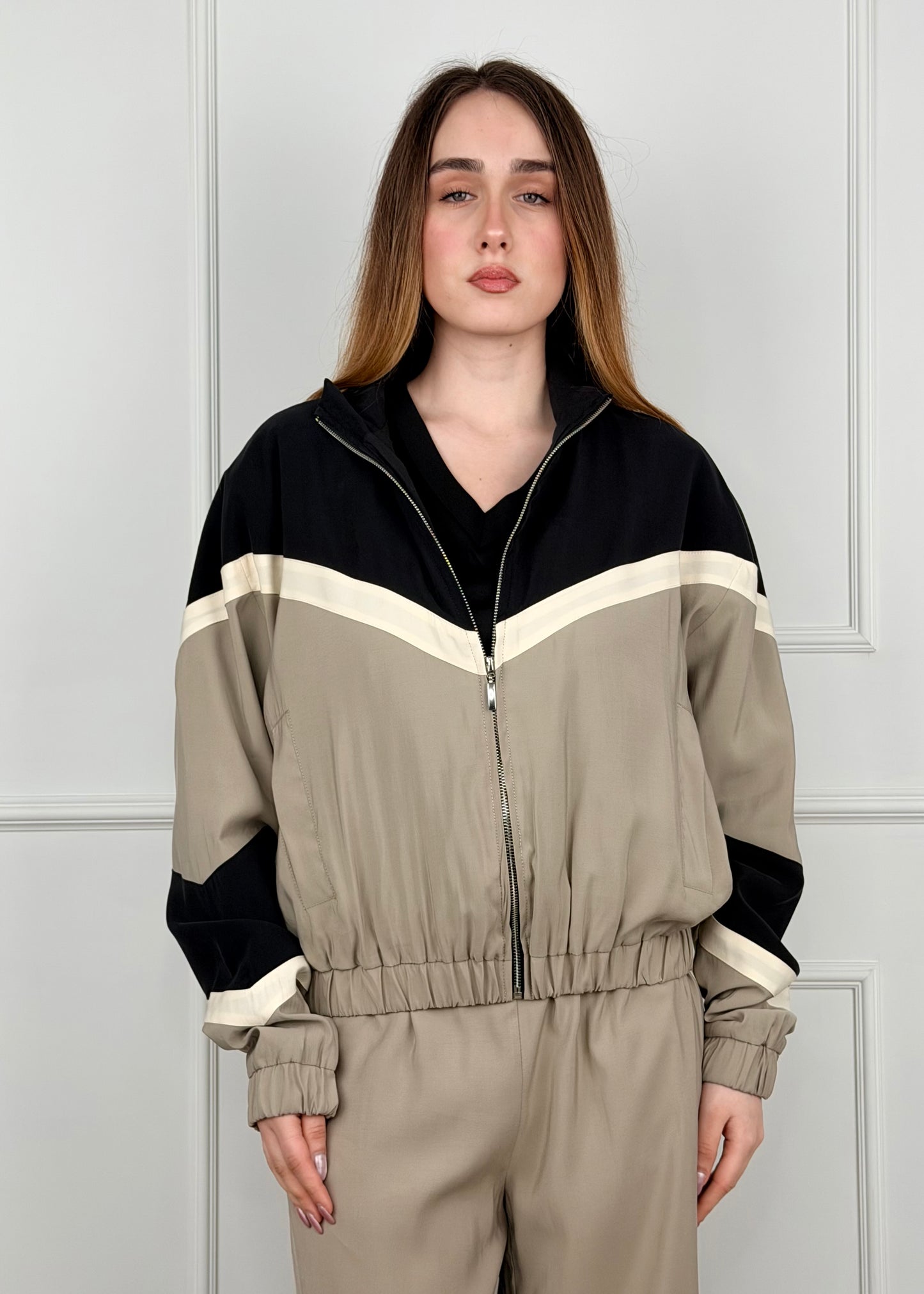 26B4568 - TENSIONE IN BOMBER IN CUPRO DI VISCOSA BIC