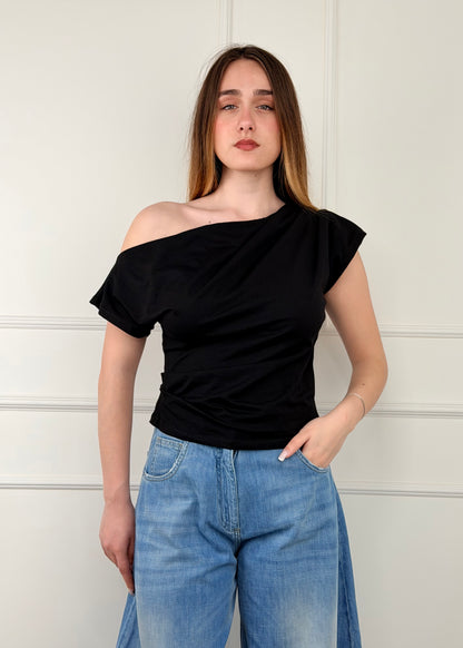 PE260227 - TENSIONE IN T-SHIRT ASIMMETRICA