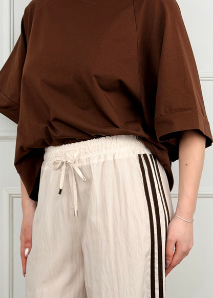 H527287 - BREND PANTALONE PALAZZO CON BANDE