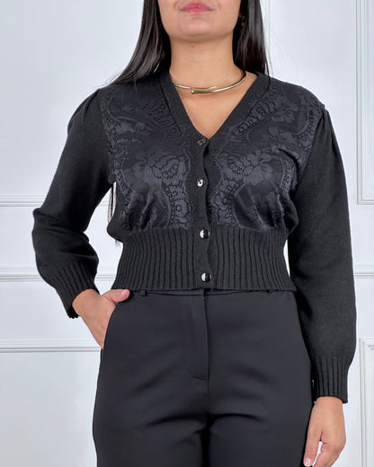 AI66759 - CARDIGAN CON PIZZO