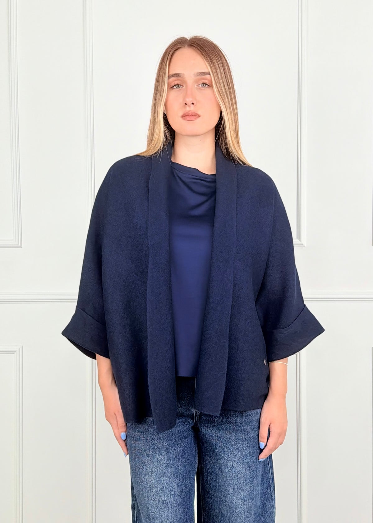 A26023 - CARDIGAN COLLO SCIALLATO