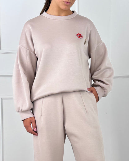 MR10602 - MY-D FELPA CON SPILLE