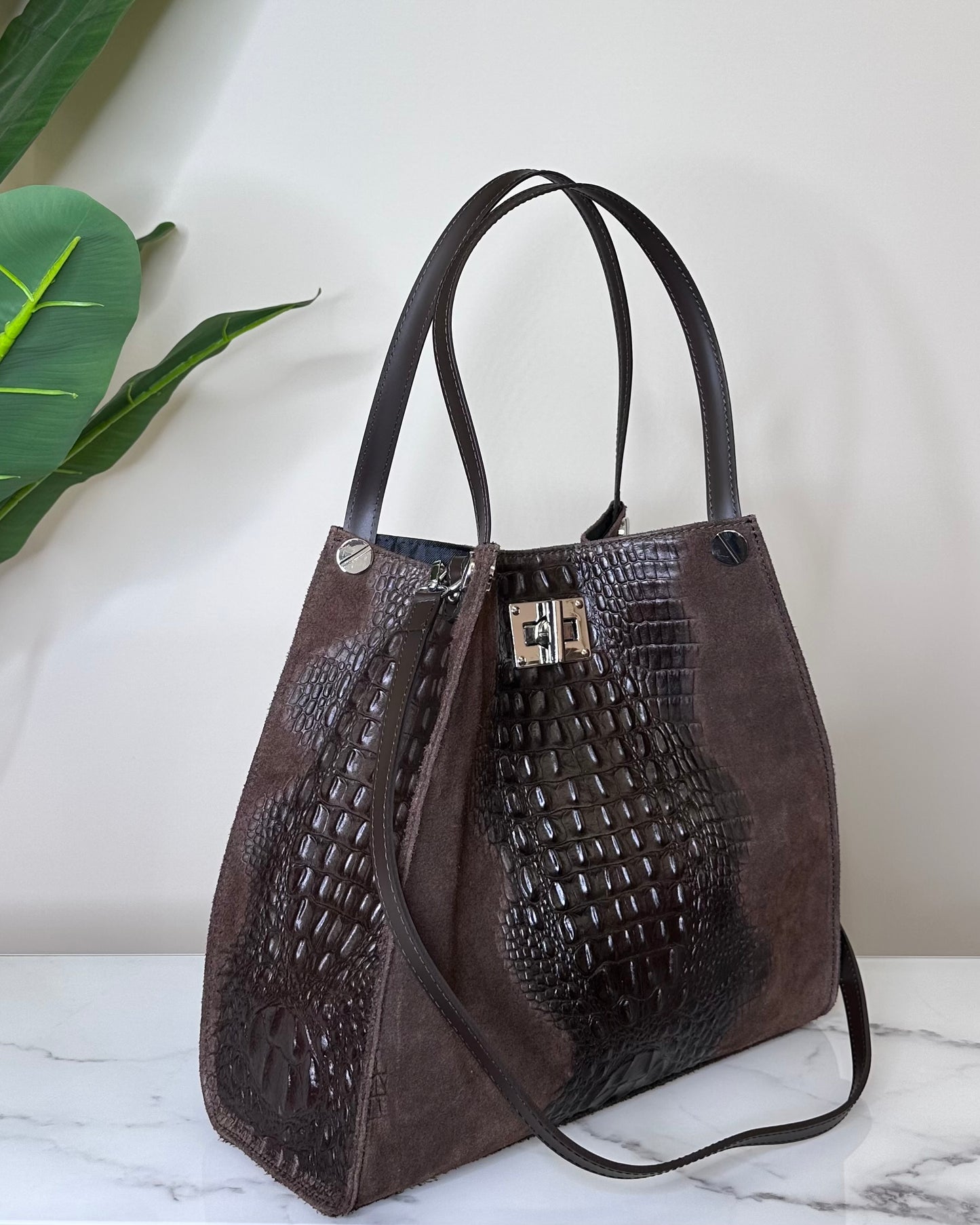 BRS48798 BORSA VERA PELLE