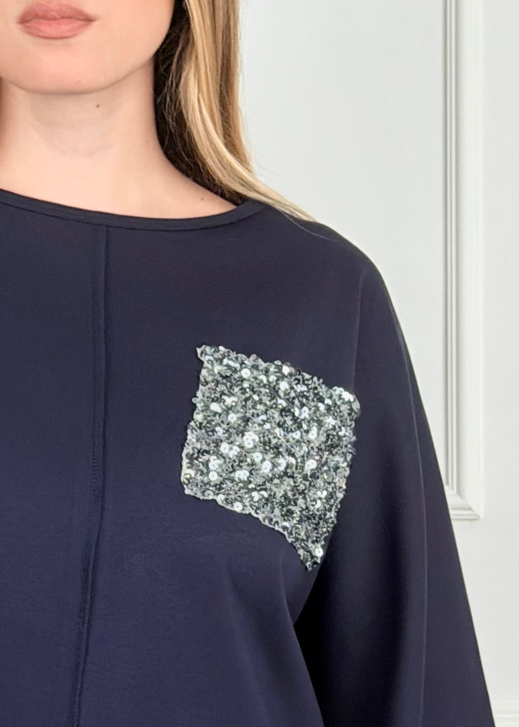 OG02458 - MY-D MAGLIA TASCA PAILLETTES