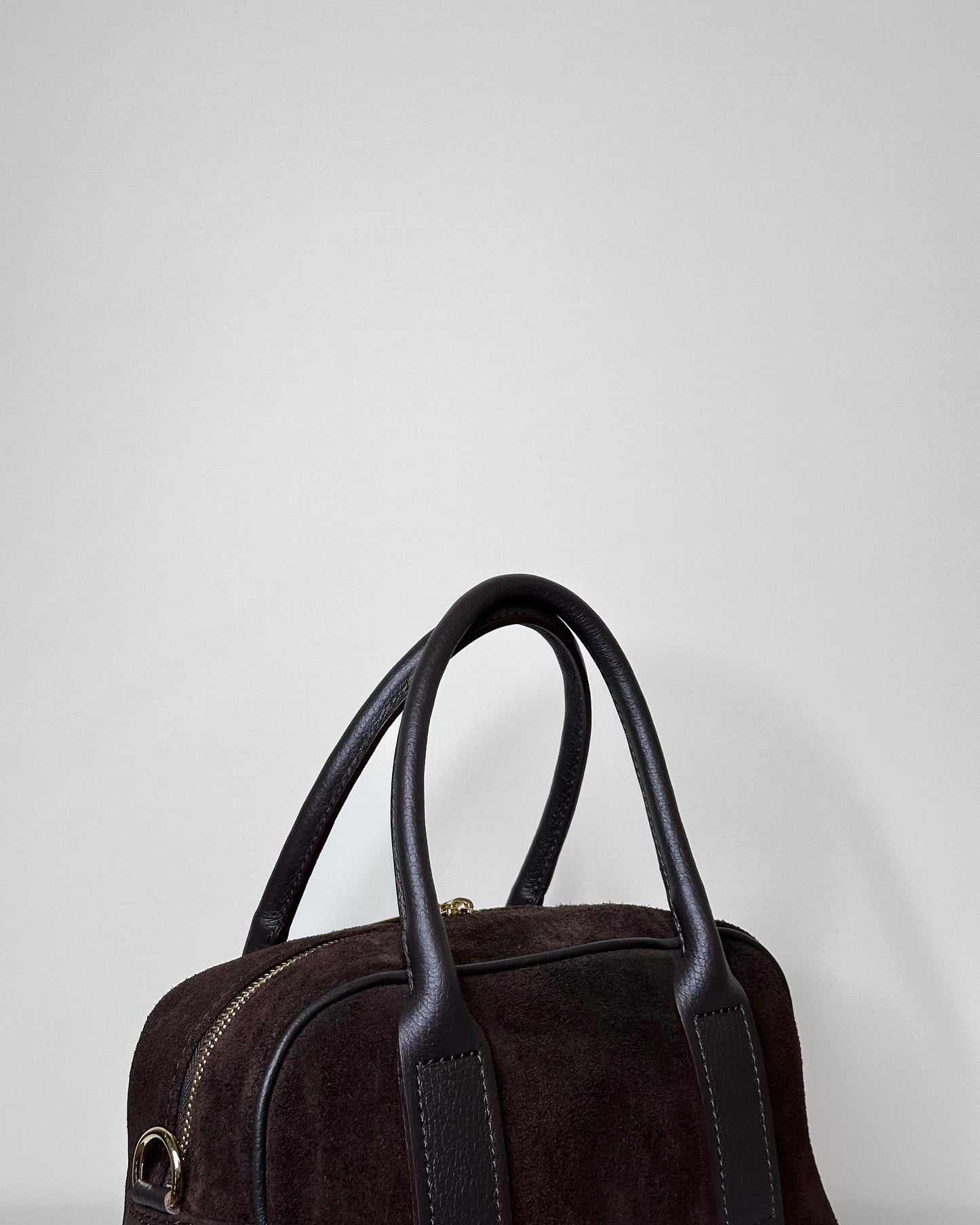 BRS5467 BORSA BAULETTO VERA PELLE SCAMOSCIATA