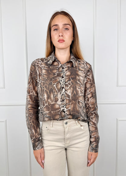 C25557S - BREND CAMICIA CON COLLETTO FANTASIA PITONATA