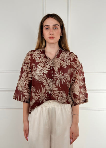 T2605 CAMICIA MISTO SETA E COTONE