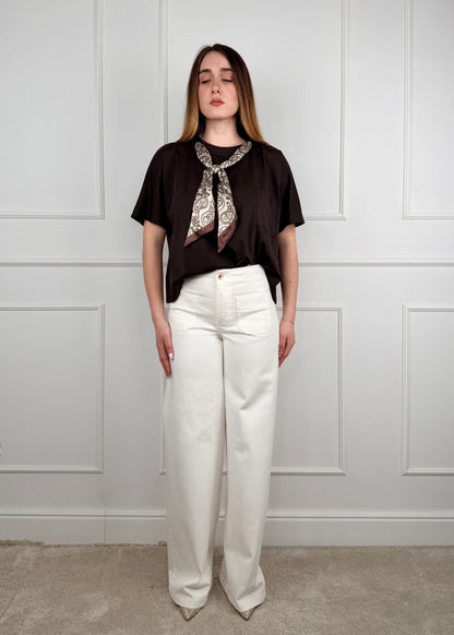 CJ12721 - TENSIONE IN PANTALONE TASCHE SUL DAVANTI