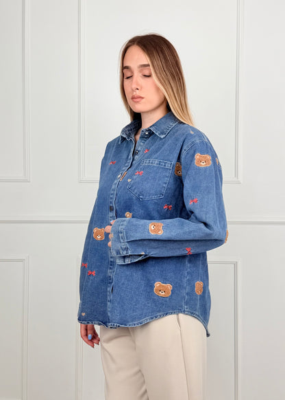 MF3088 - CAMICIA ORSETTI DENIM