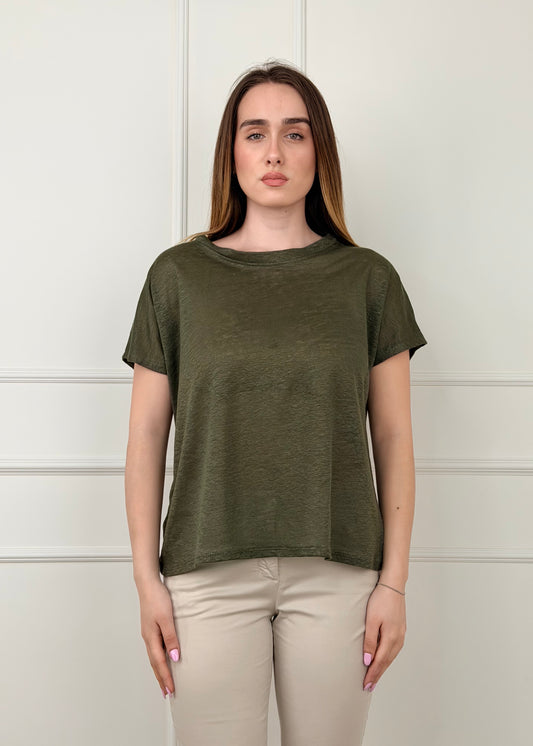 25169 - T-SHIRT VEDO NON VEDO PURO LINO