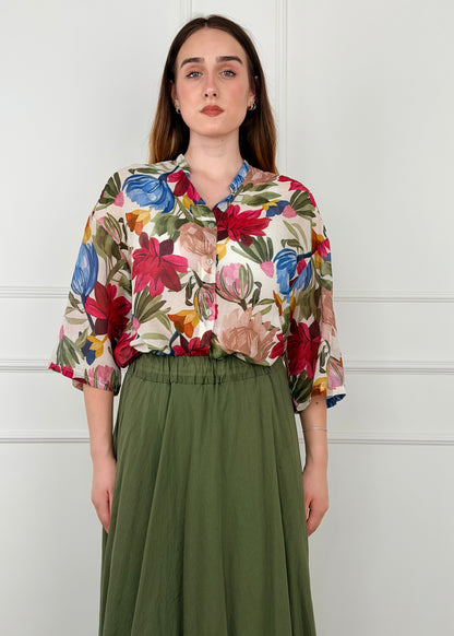 T2605 CAMICIA MISTO SETA E COTONE