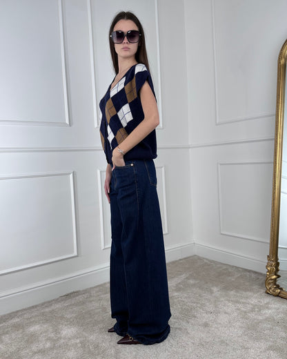 D90111 - TENSIONE IN GILET ROMBI