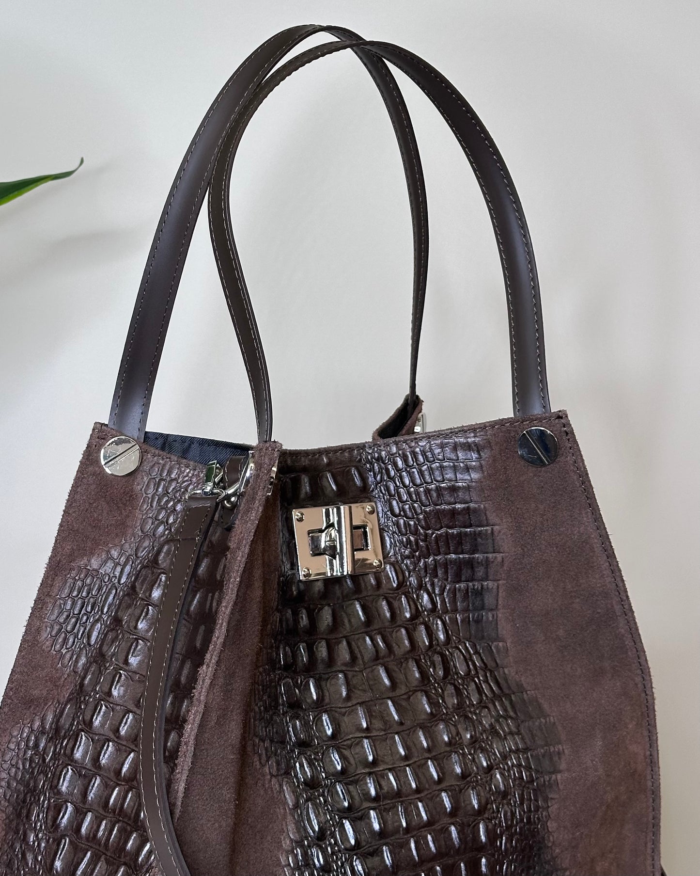 BRS48798 BORSA VERA PELLE