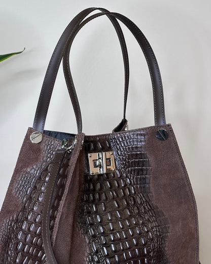 BRS48798 BORSA VERA PELLE