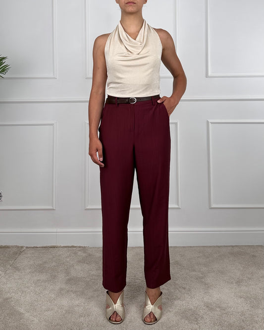 25P7626 - TENSIONE IN PANTALONE CARROT GOFFRATO