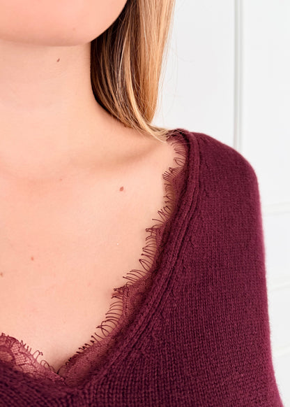 D82664 TENSIONE IN MAGLIA CON PIZZO