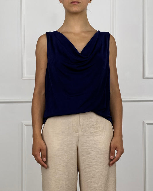 7205 - TOP SCOLLO DRAPPEGGIO