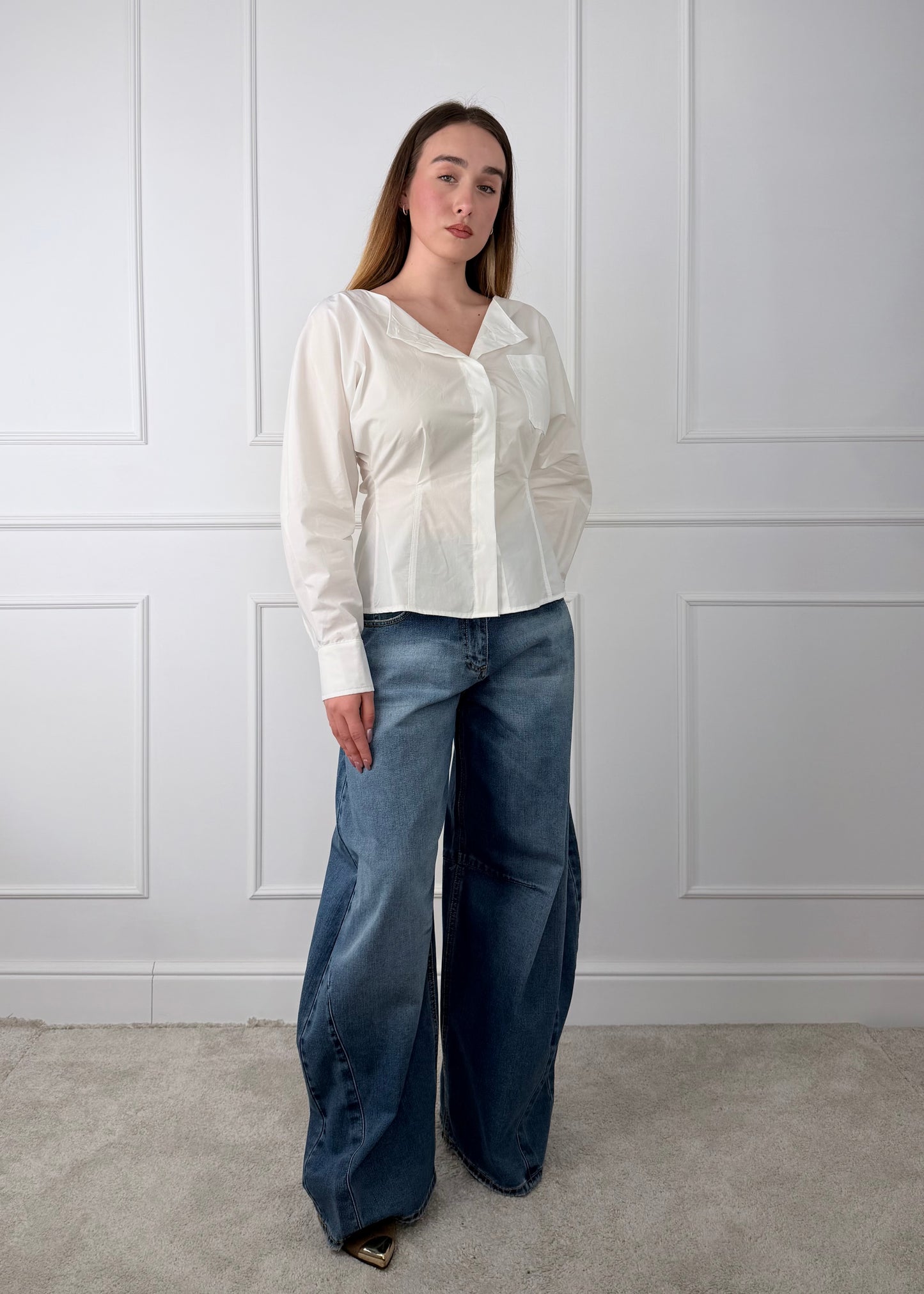 P314J119W671 - TENSIONE IN DENIM SCURO LOUVRE