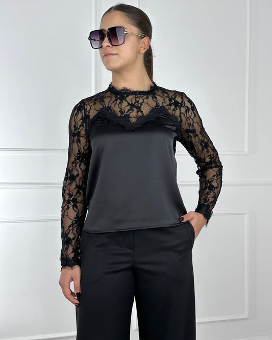 W25CC17 - TENSIONE IN CAMICIA VISCOSA E PIZZO