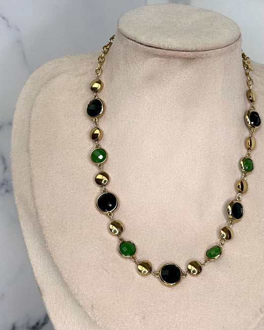 CLN28 COLLANA SFERA PIATTA