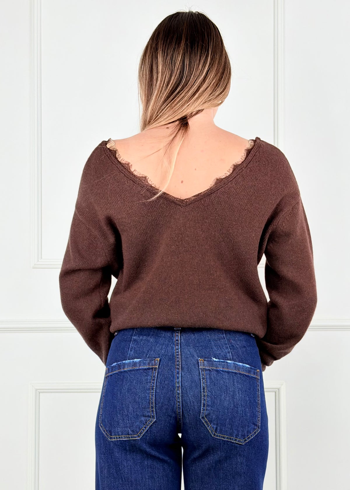 D82664 TENSIONE IN MAGLIA CON PIZZO
