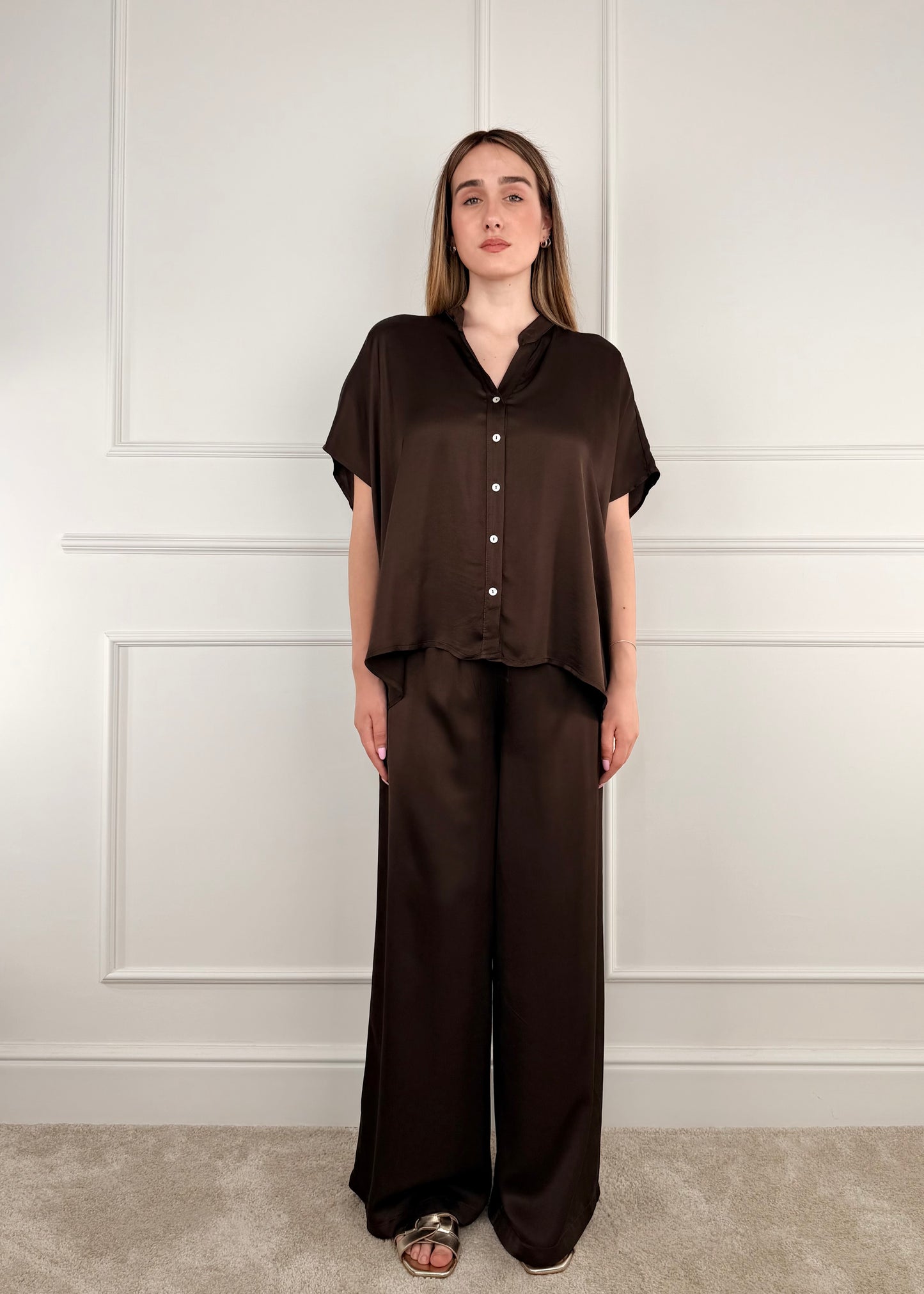 C653P22RPE26 - TENSIONE IN PANTALONE PALAZZO IN VISCOSA