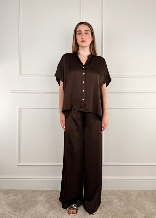 C653P22RPE26 - TENSIONE IN PANTALONE PALAZZO IN VISCOSA