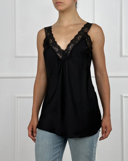 213361 - TOP IN VISCOSA SPALLINA IN PIZZO