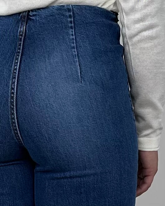 CJ12709 - TENSIONE IN DENIM TASCHINI SUL DAVANTI