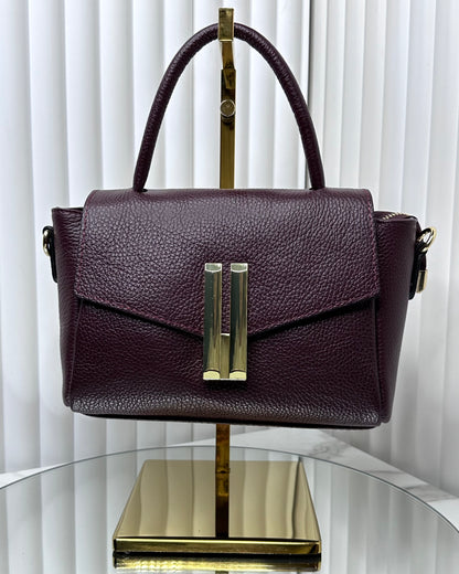 BRS548 BORSA VERA PELLE A MANO