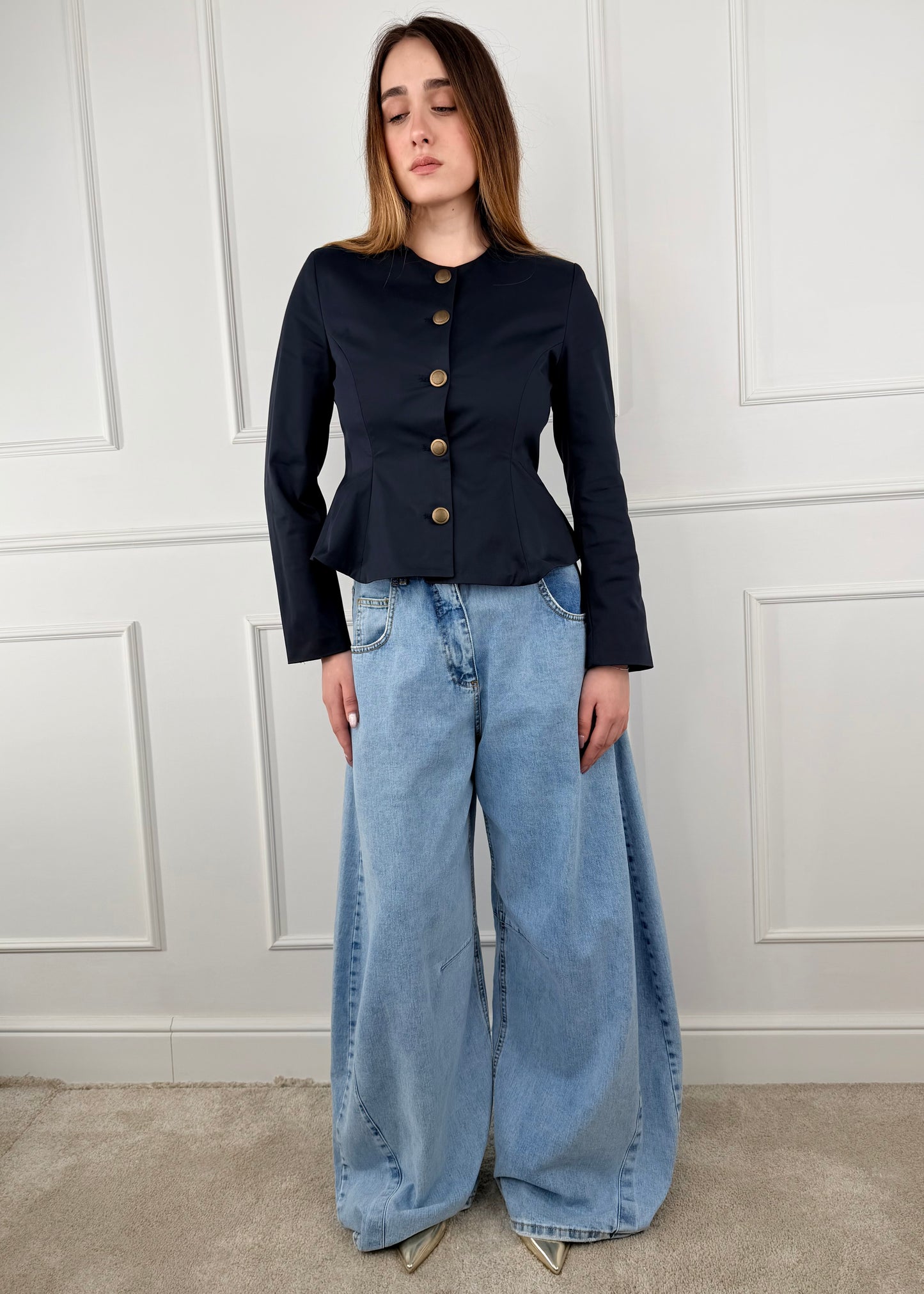 26B4366 - TENSIONE IN GIACCA IN COTONE SFIANCATA