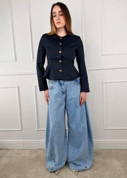 26B4366 - TENSIONE IN GIACCA IN COTONE SFIANCATA