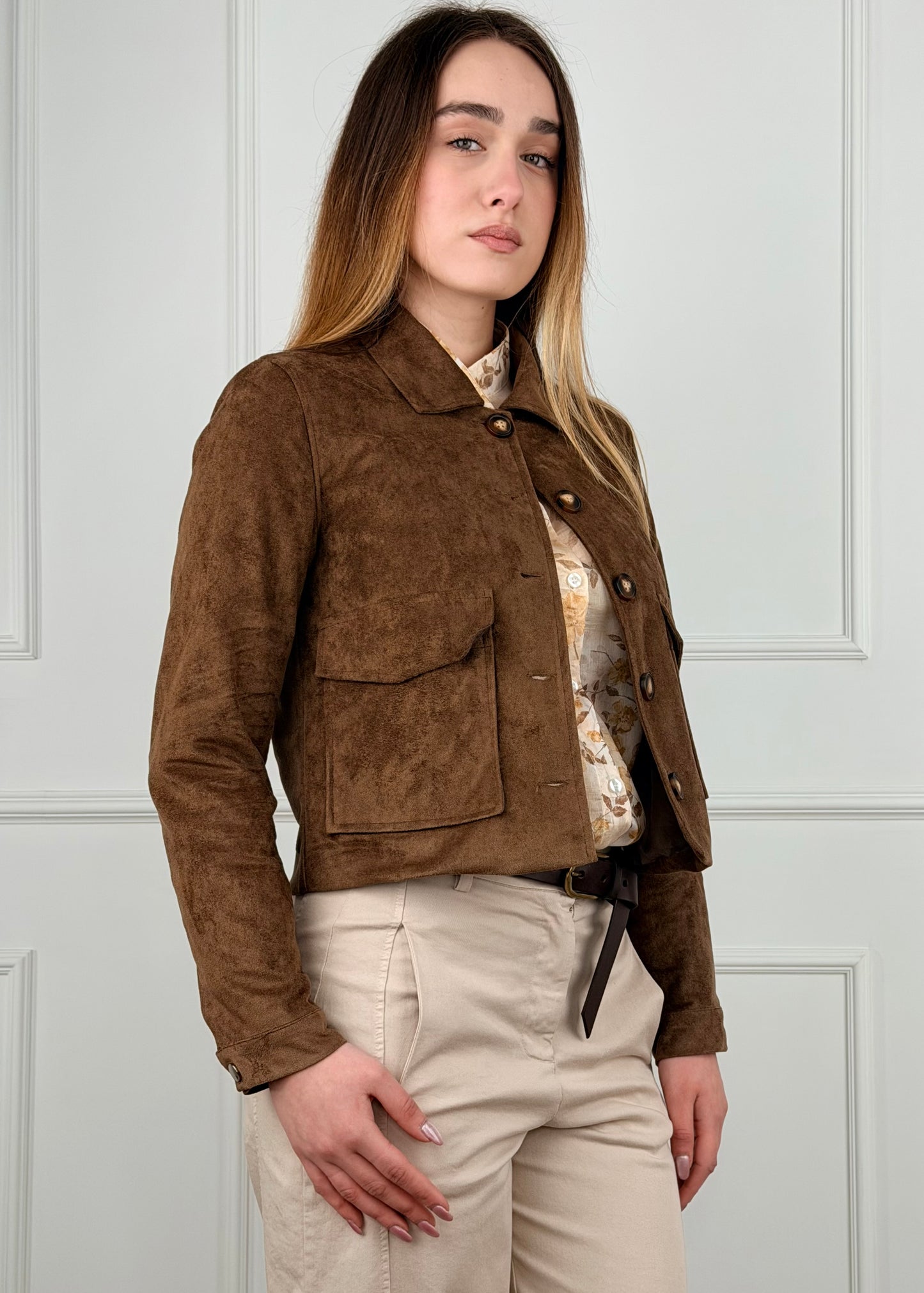 I9835 BREND GIACCA EFFETTO SUEDE