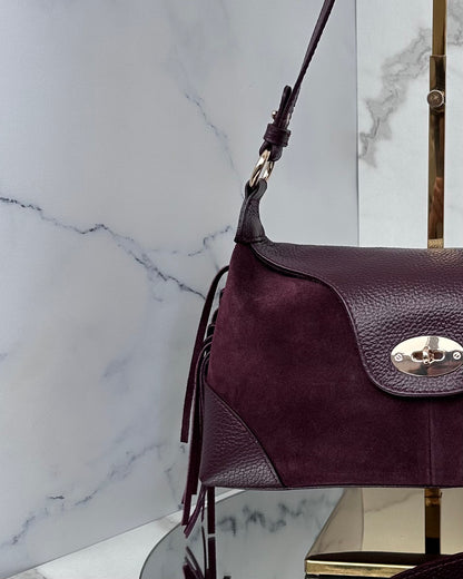 BRS948 - BORSA VERA PELLE POSTINA