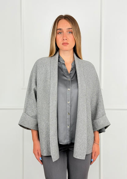 A26023 - CARDIGAN COLLO SCIALLATO